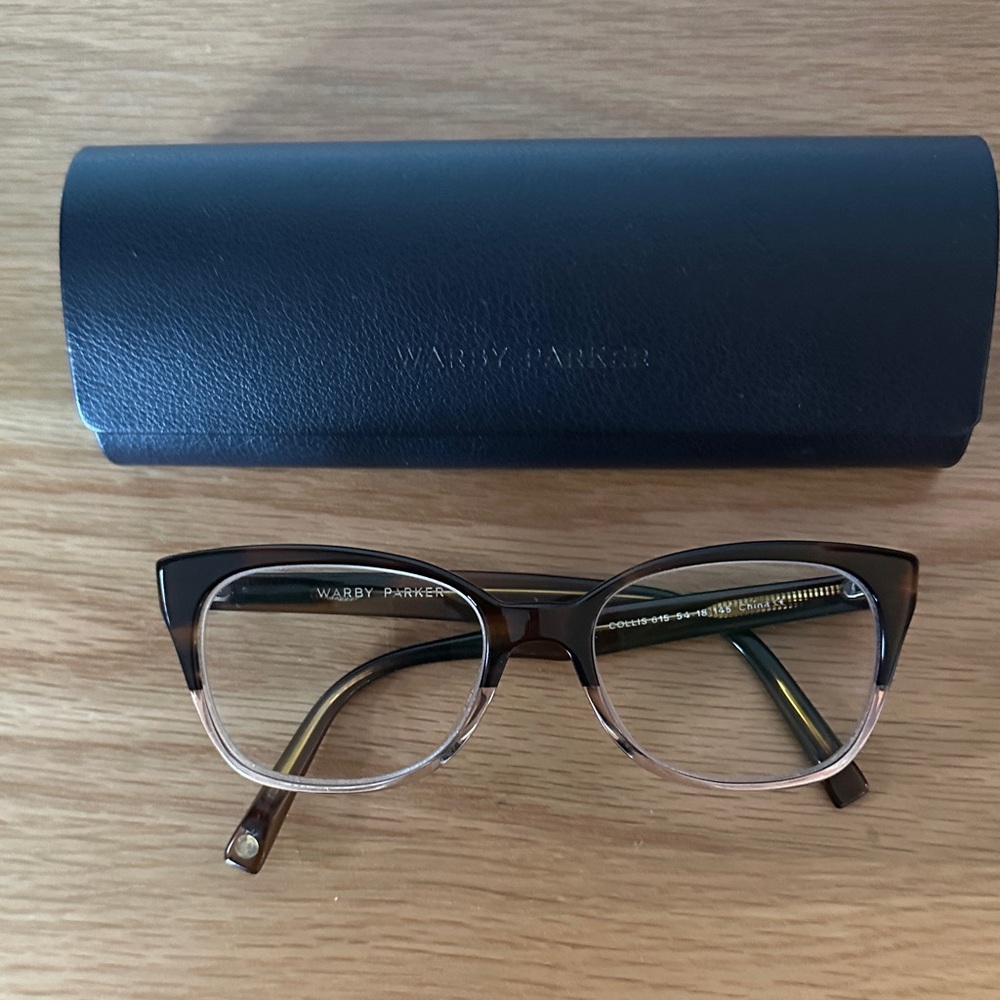 Warby Parker Collis Glasses and Case - Picture 4 of 4